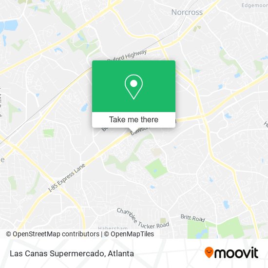 Las Canas Supermercado map