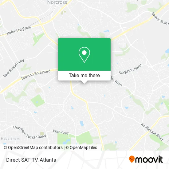 Direct SAT TV map