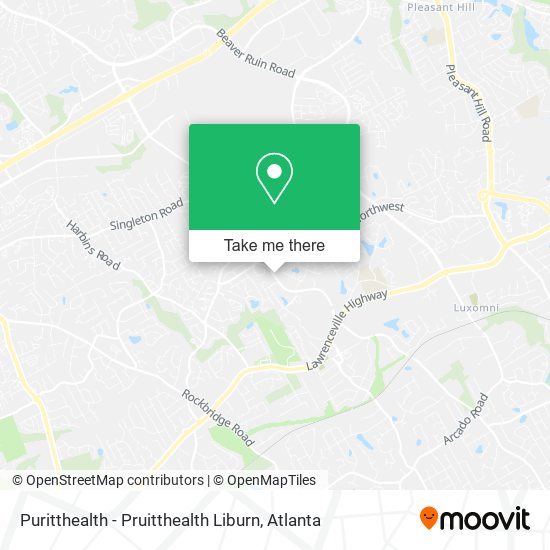 Puritthealth - Pruitthealth Liburn map