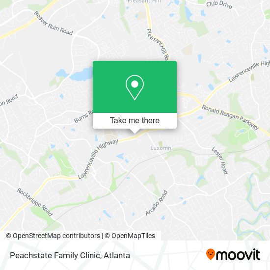 Mapa de Peachstate Family Clinic