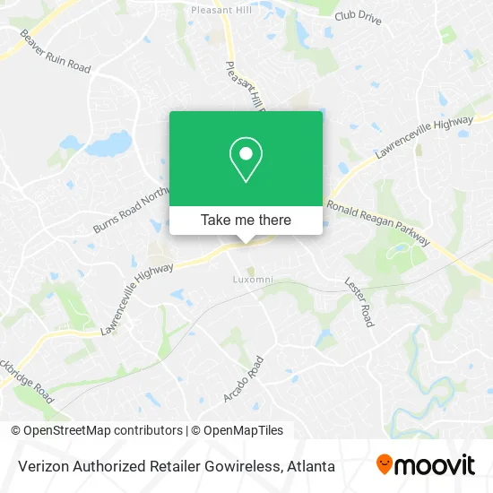 Verizon Authorized Retailer Gowireless map