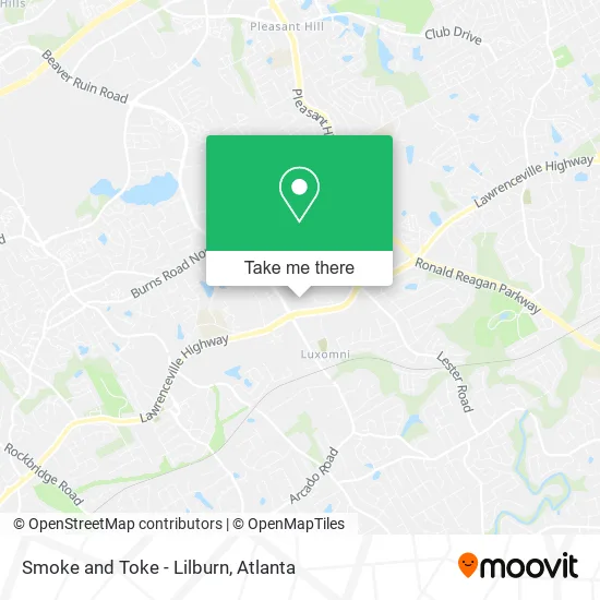 Smoke and Toke - Lilburn map