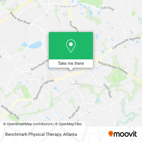 Benchmark Physical Therapy map