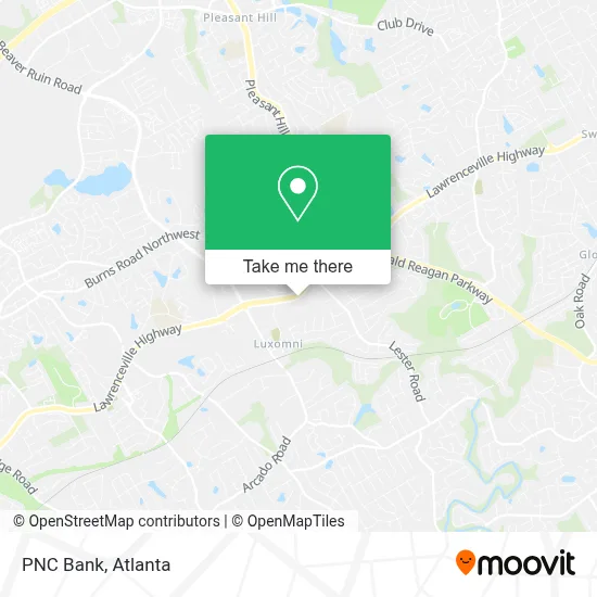 PNC Bank map