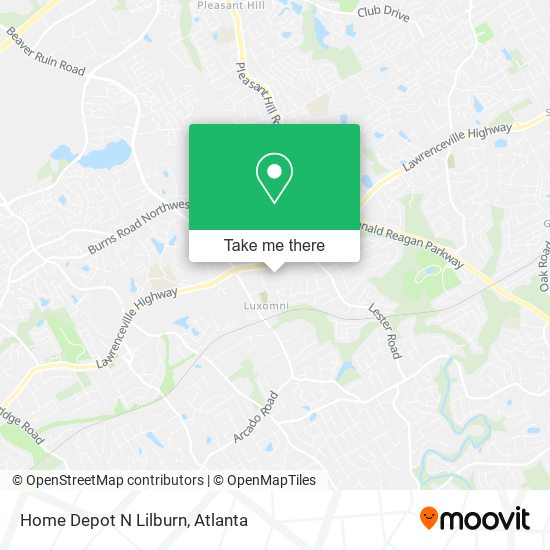 Home Depot N Lilburn map