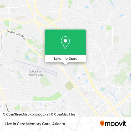 Live in Care Memory Care map