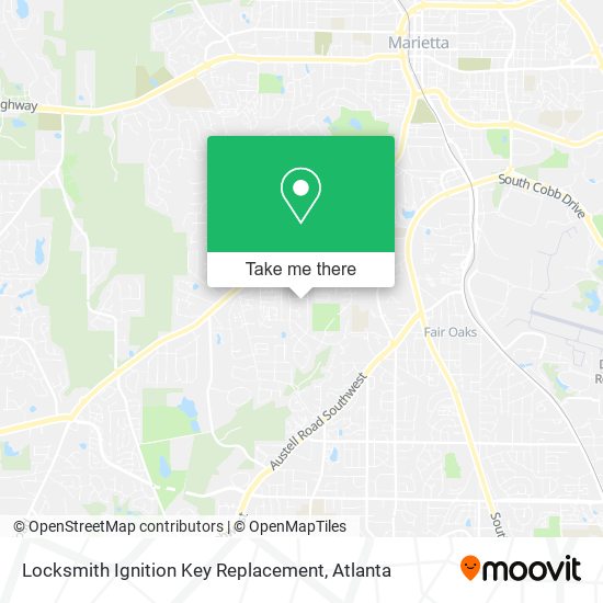 Mapa de Locksmith Ignition Key Replacement