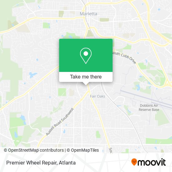 Mapa de Premier Wheel Repair