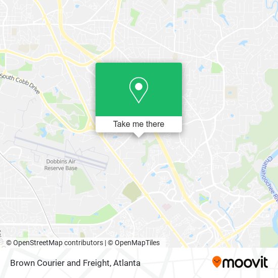 Brown Courier and Freight map