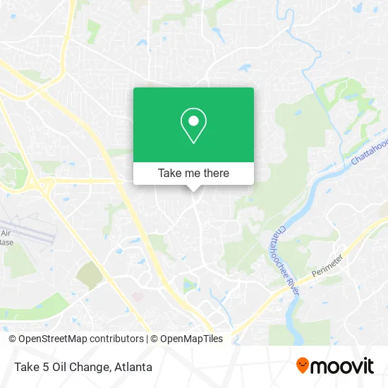 Mapa de Take 5 Oil Change