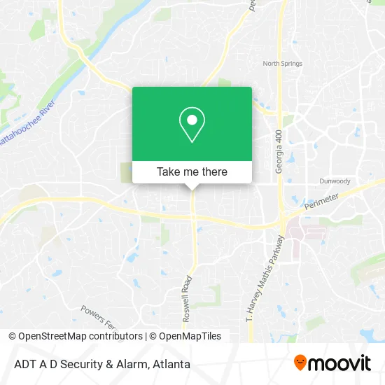 ADT A D Security & Alarm map
