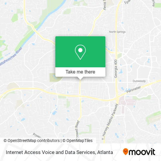 Internet Access Voice and Data Services map