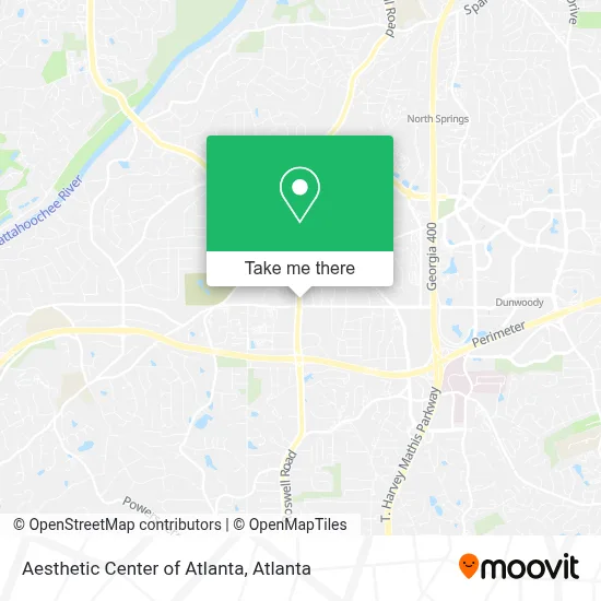 Aesthetic Center of Atlanta map