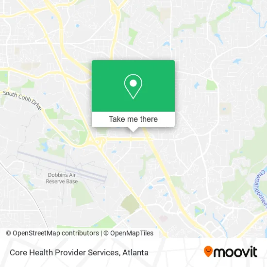 Core Health Provider Services map