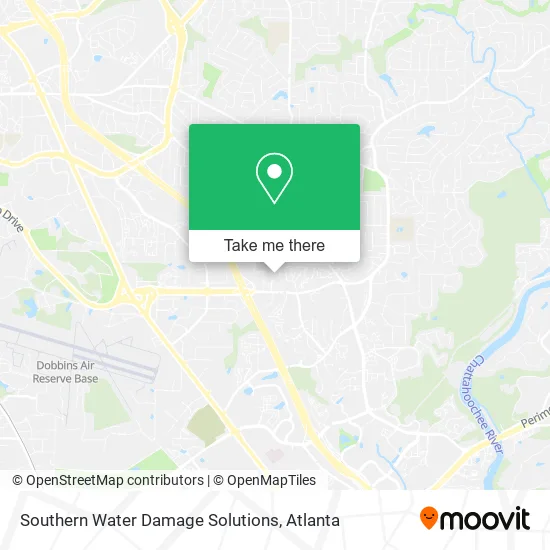 Southern Water Damage Solutions map