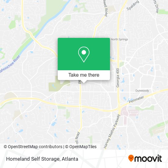 Mapa de Homeland Self Storage