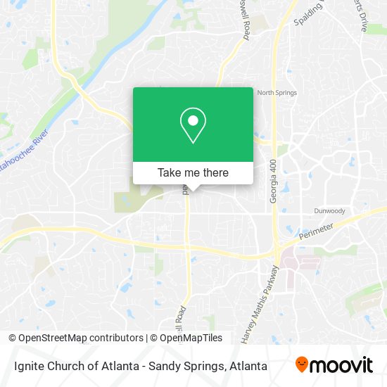 Ignite Church of Atlanta - Sandy Springs map