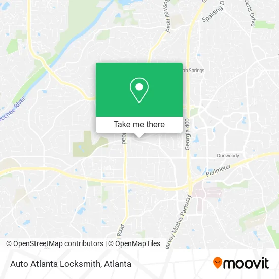 Auto Atlanta Locksmith map