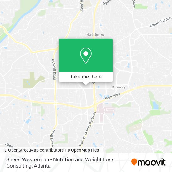 Sheryl Westerman - Nutrition and Weight Loss Consulting map