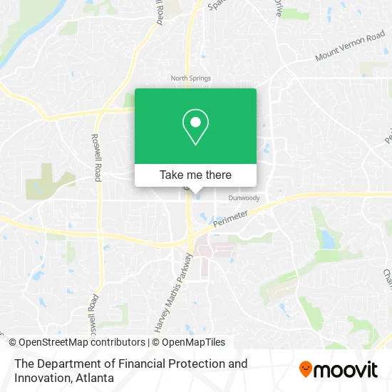 The Department of Financial Protection and Innovation map