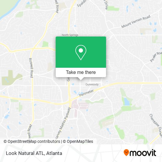 Look Natural ATL map