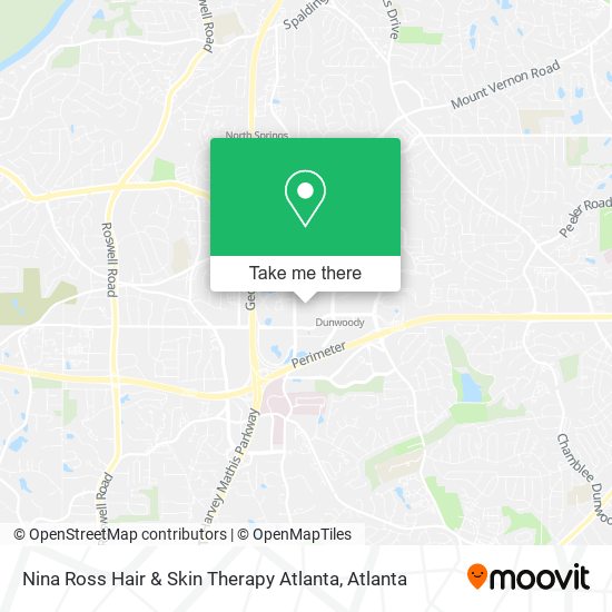 Nina Ross Hair & Skin Therapy Atlanta map