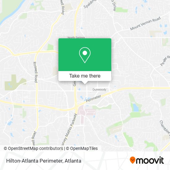 Hilton-Atlanta Perimeter map