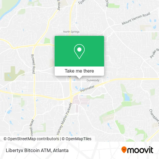 Mapa de Libertyx Bitcoin ATM
