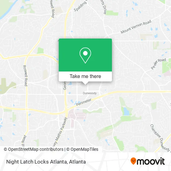 Night Latch Locks Atlanta map