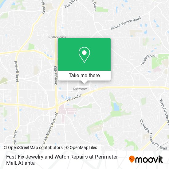 Fast-Fix Jewelry and Watch Repairs at Perimeter Mall map
