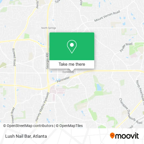 Lush Nail Bar map
