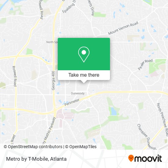 Mapa de Metro by T-Mobile