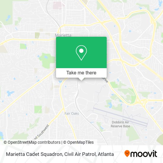 Marietta Cadet Squadron, Civil Air Patrol map