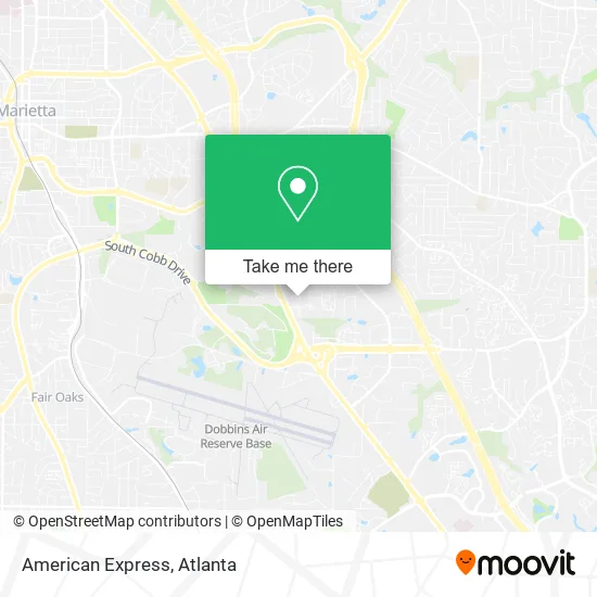 American Express map
