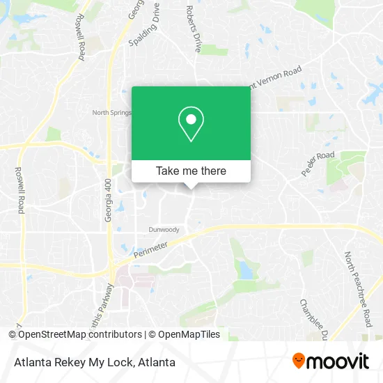Atlanta Rekey My Lock map