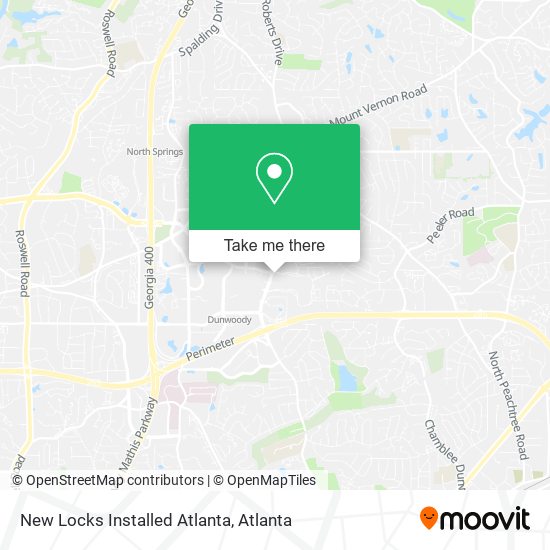 Mapa de New Locks Installed Atlanta