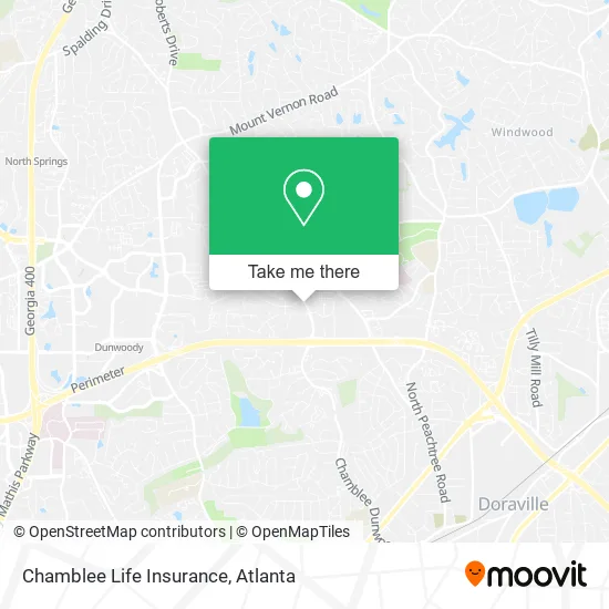 Chamblee Life Insurance map