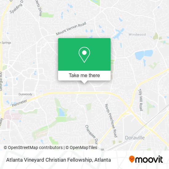 Atlanta Vineyard Christian Fellowship map