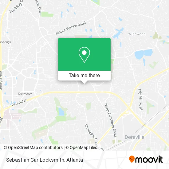 Sebastian Car Locksmith map