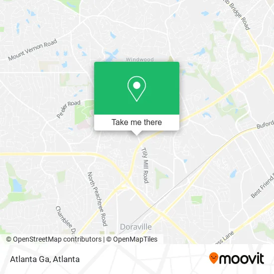 Atlanta Ga map