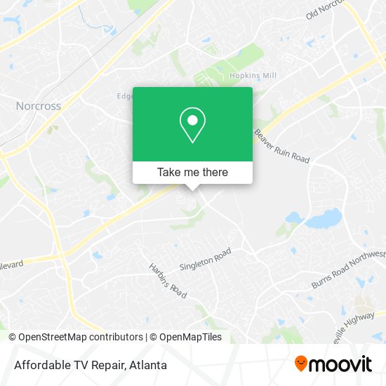 Affordable TV Repair map