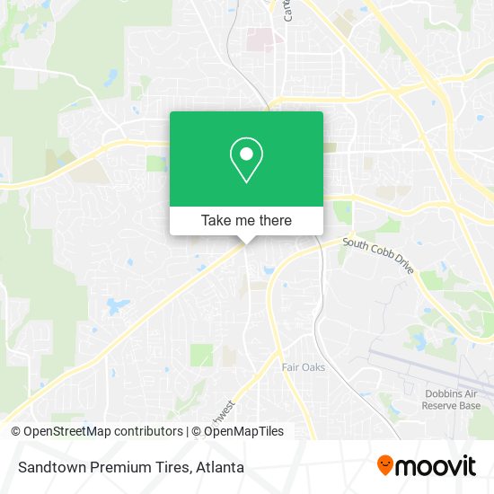 Sandtown Premium Tires map