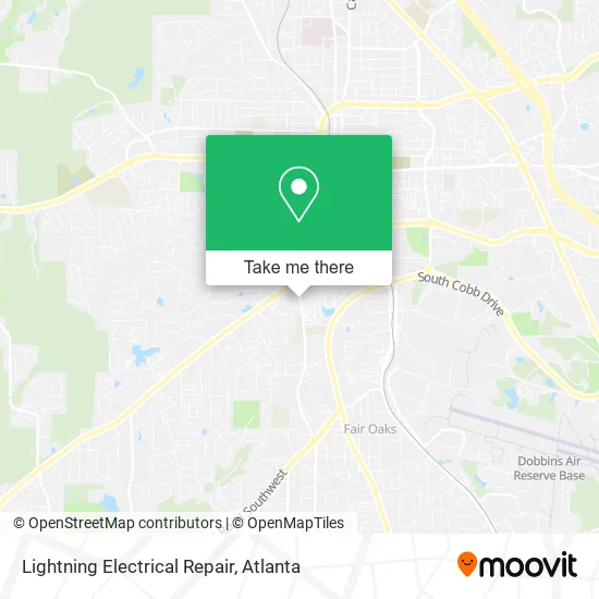 Lightning Electrical Repair map