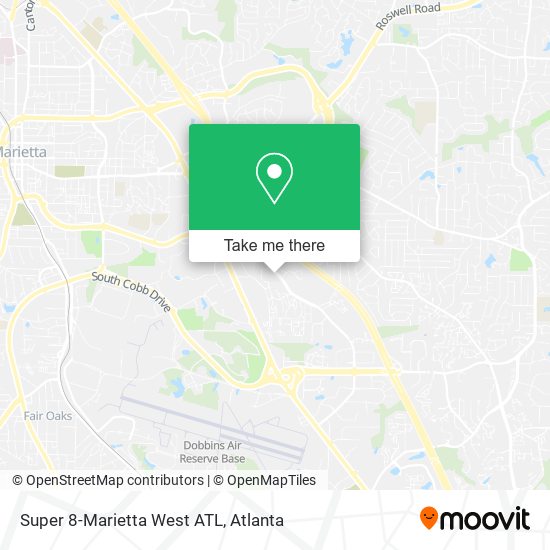 Mapa de Super 8-Marietta West ATL