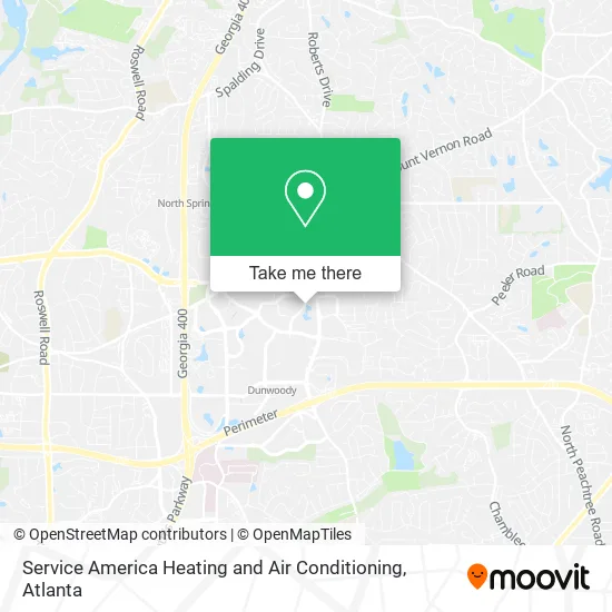 Mapa de Service America Heating and Air Conditioning
