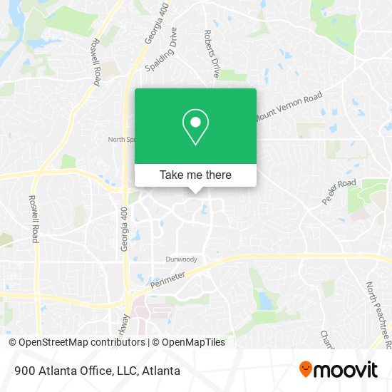 Mapa de 900 Atlanta Office, LLC