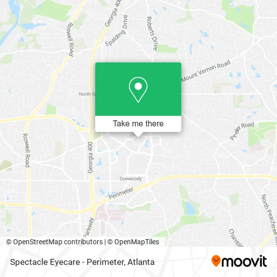 Mapa de Spectacle Eyecare - Perimeter