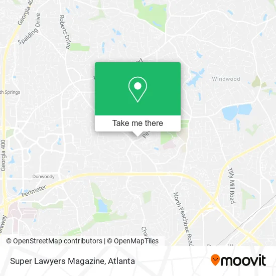 Super Lawyers Magazine map