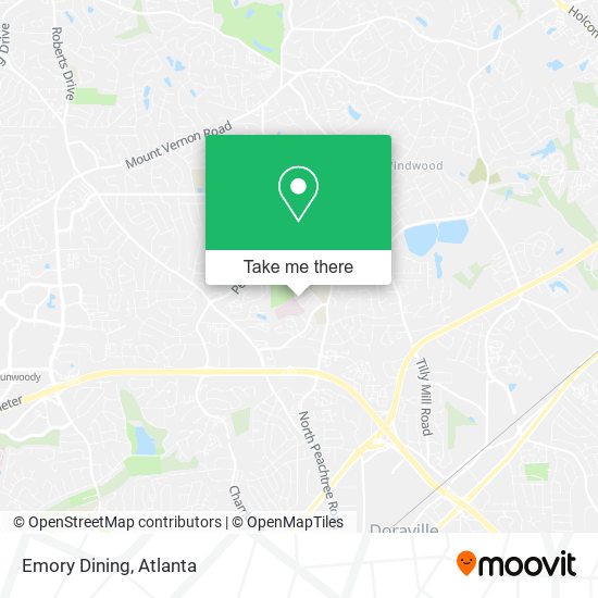 Mapa de Emory Dining