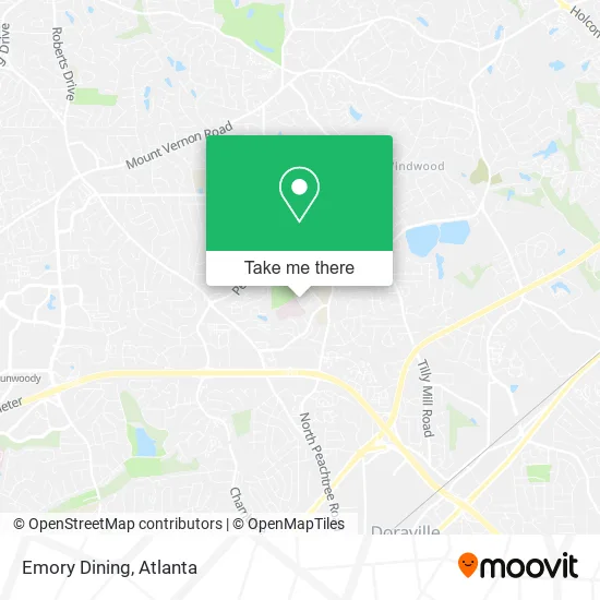 Emory Dining map